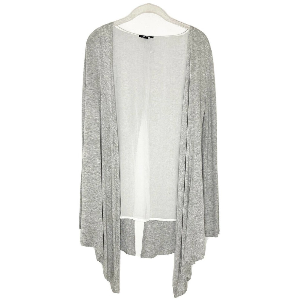 For Cynthia Chiffon Draped Cardigan Sweater